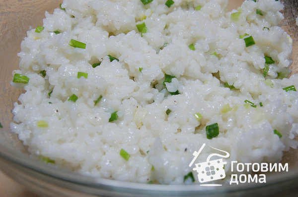Пирог с рисом и зеленым луком (постный) фото к рецепту 1