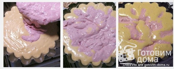 Кекс с творожно-клубничной начинкой фото к рецепту 4