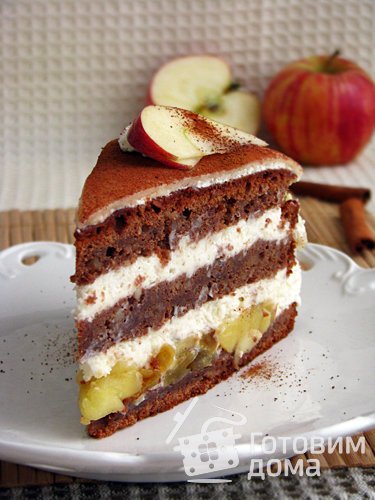 Зимний яблочный торт фото к рецепту 2