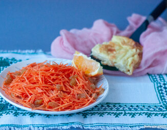Салат из моркови Saftig morotssallad