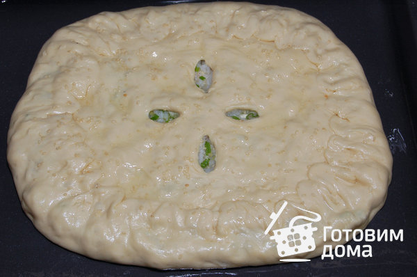 Пирог с рисом и зеленым луком (постный) фото к рецепту 3