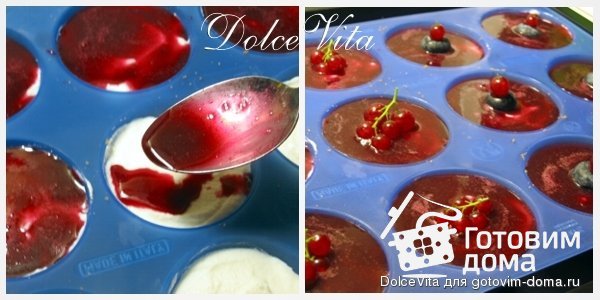 Творожные мини-чизкейки с белым шоколадом и ягодами фото к рецепту 6