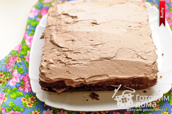 Бисквитное пирожное с масляно-шоколадным кремом по ГОСТу фото к рецепту 6