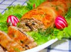 Рулет из курицы с шампиньонами и грецкими орехами