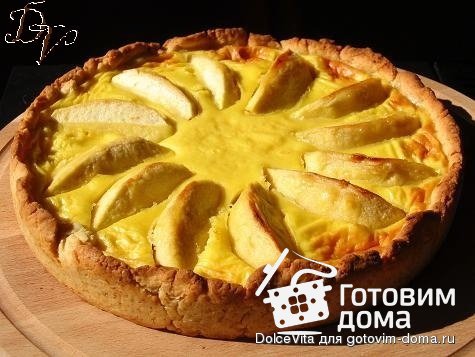 Пирог с яблоками, йогуртом и мёдом фото к рецепту 5