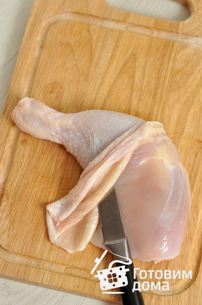 Фаршированные куриные окорочка фото к рецепту 1
