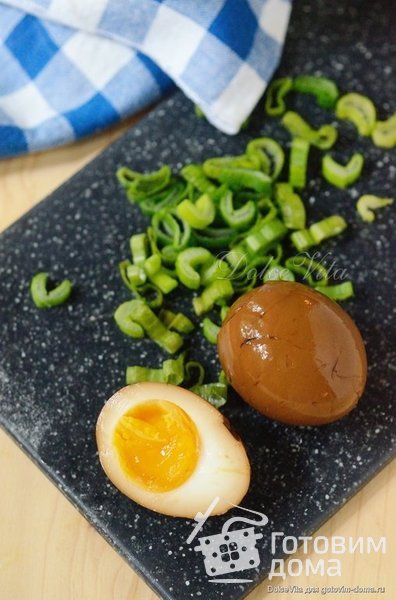 Варёные яйца, маринованные в соевом соусе со специями фото к рецепту 1