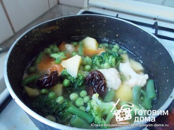 Постный суп-пюре с черносливом и чесноком (без масла) фото к рецепту 2