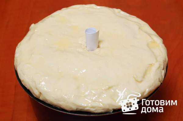 Мясной пирог в дрожжевом тесте фото к рецепту 5
