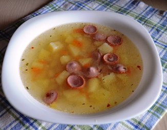 Ленивый фасолевый суп