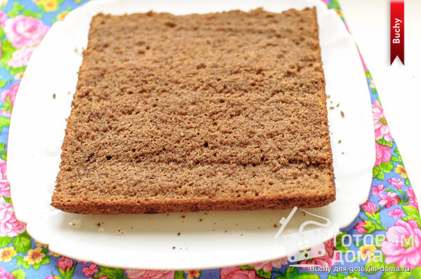 Бисквитное пирожное с масляно-шоколадным кремом по ГОСТу фото к рецепту 4