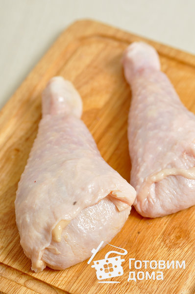 Фаршированные куриные окорочка фото к рецепту 11
