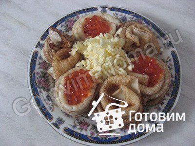 Блинчики с икрой