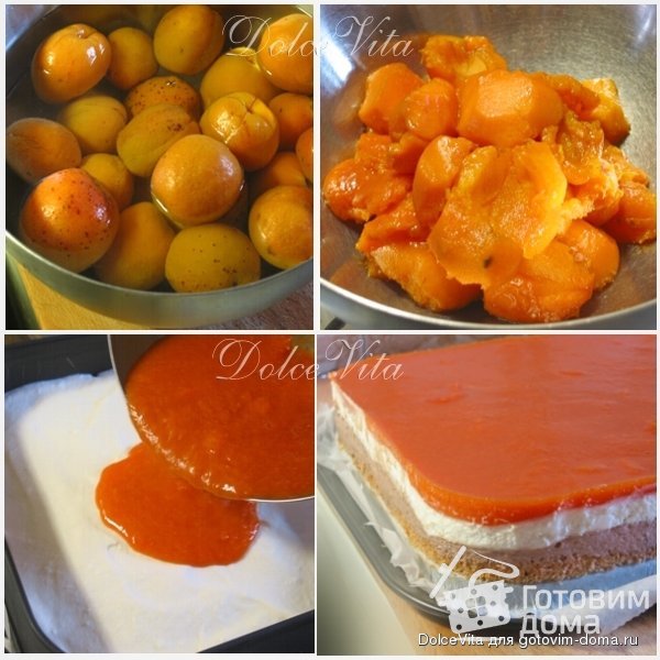 Пирожные с абрикосами и йогуртом фото к рецепту 8