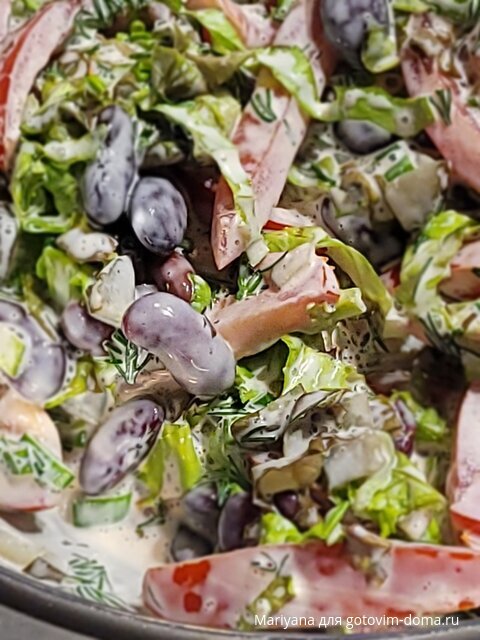 Салат с фасолью, помидорами и соленым огурцом.jpg