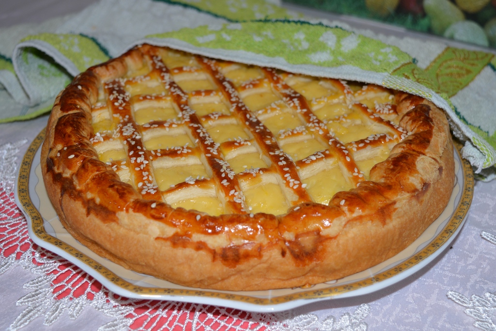 Пирог с форелью