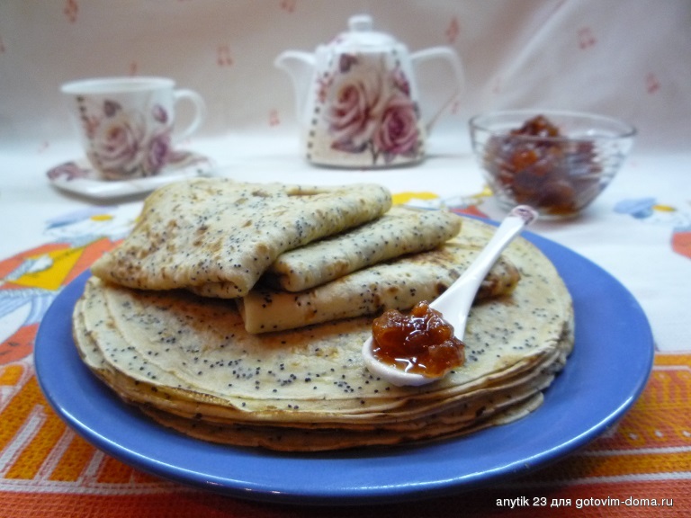 Блины с маком
