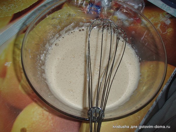 Яблочный торт с карамельным баварским муссом