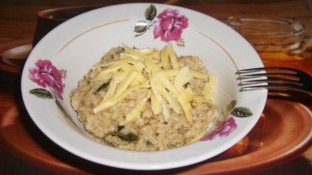 Овсяная каша с петрушкой и сыром.JPG