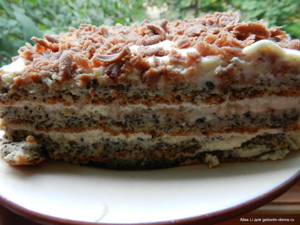 Маковый торт царица Эстер