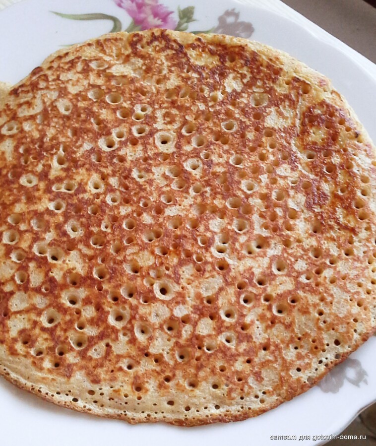 Блины из ржаной муки на кефире