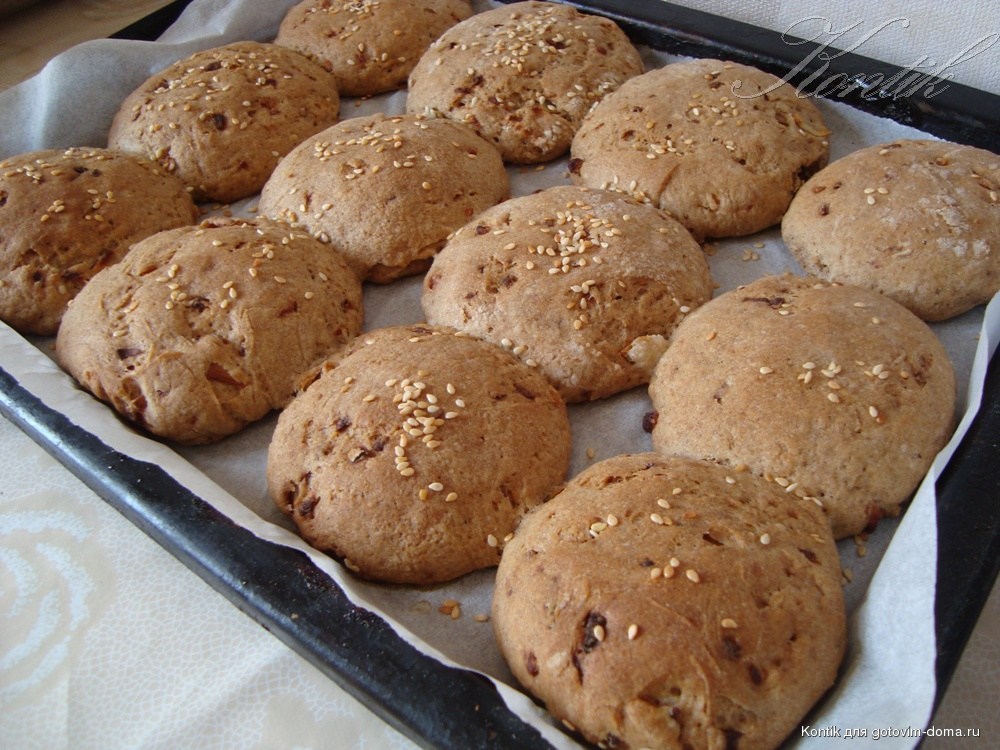 Хлебные булочки из ржаной муки