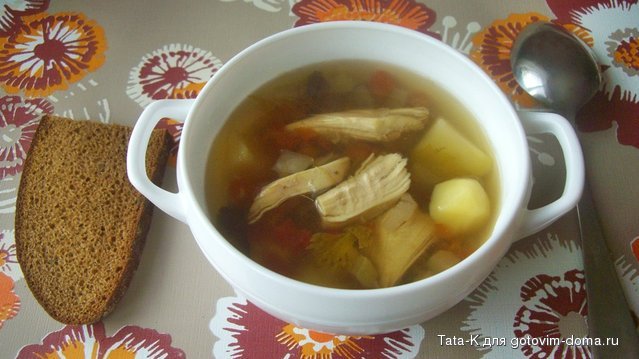 Суп с куриным филе и замороженными овощами.JPG