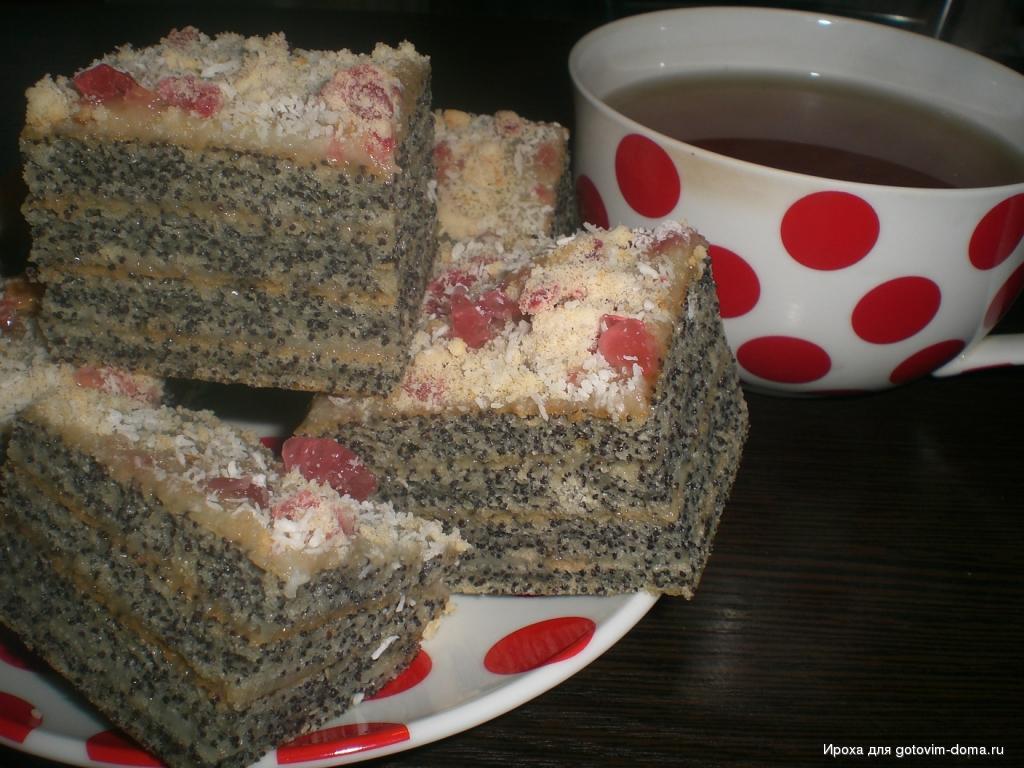 Рецепт пирожных Маковка
