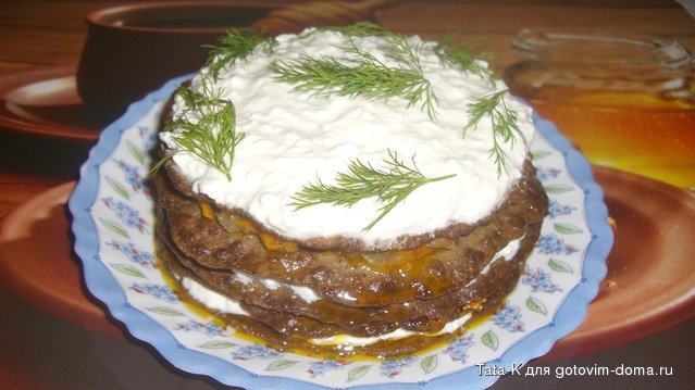 Закусочный тортик из печени.JPG