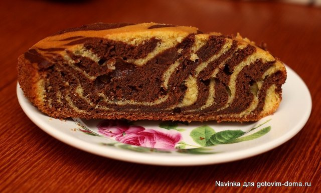 тыквенный мраморный кекс кусок.JPG