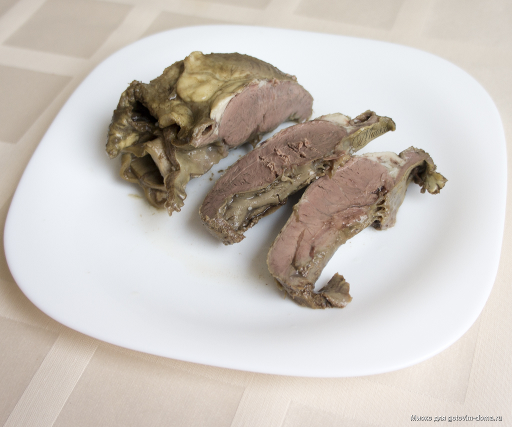 Отварной язык и отварное сердце * Субпродукты Страница 2