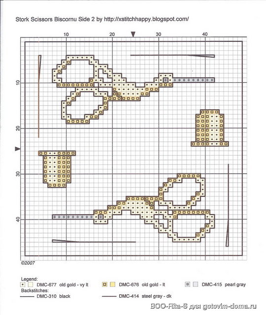 Stork Scissors Biscornu Side 2 - Needlework Set Part 3(2)_resize.jpg