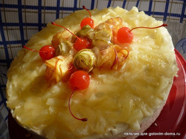торт мусс ананас (Большой).JPG