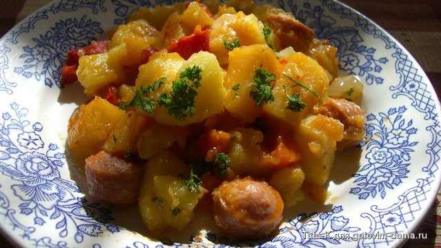 Рагу с картофелем и сосисками2.JPG