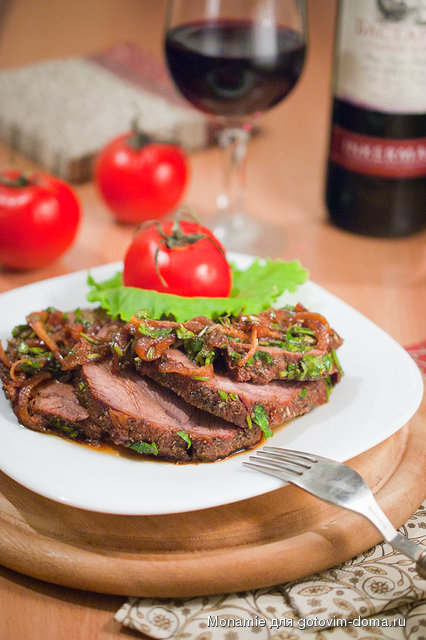 мясо в бальзамическом соусе. Смотреть фото мясо в бальзамическом соусе. Смотреть картинку мясо в бальзамическом соусе. Картинка про мясо в бальзамическом соусе. Фото мясо в бальзамическом соусе