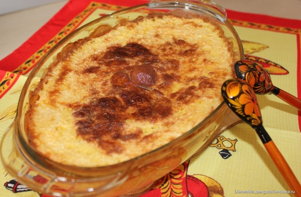 Пирог из пшенной каши