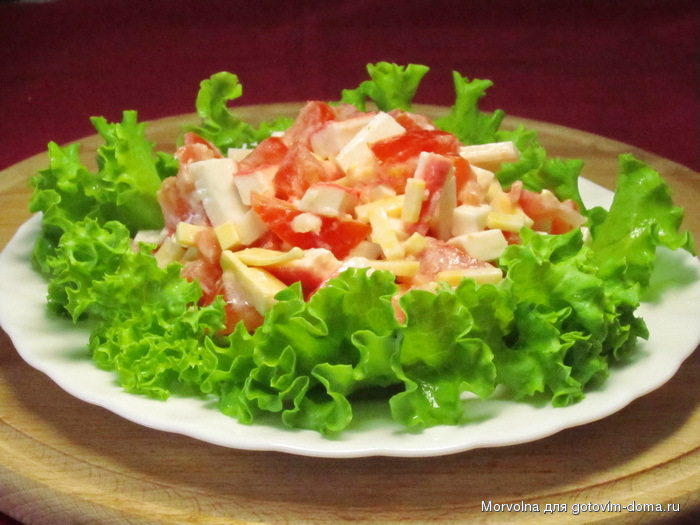 Салат красное море