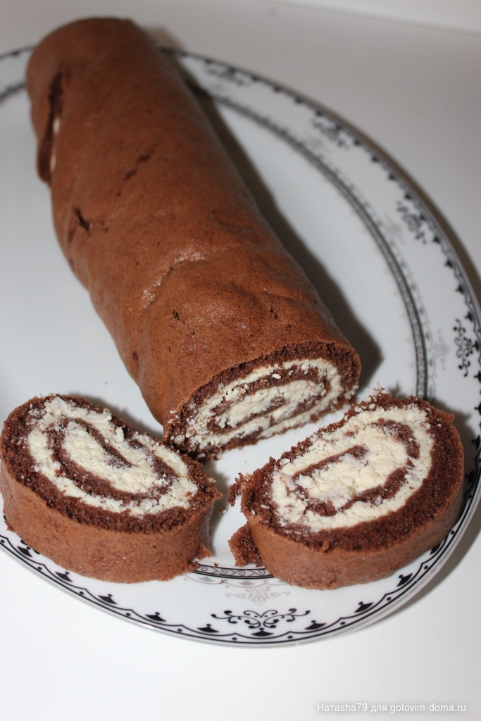 Пирожное рулет чешский