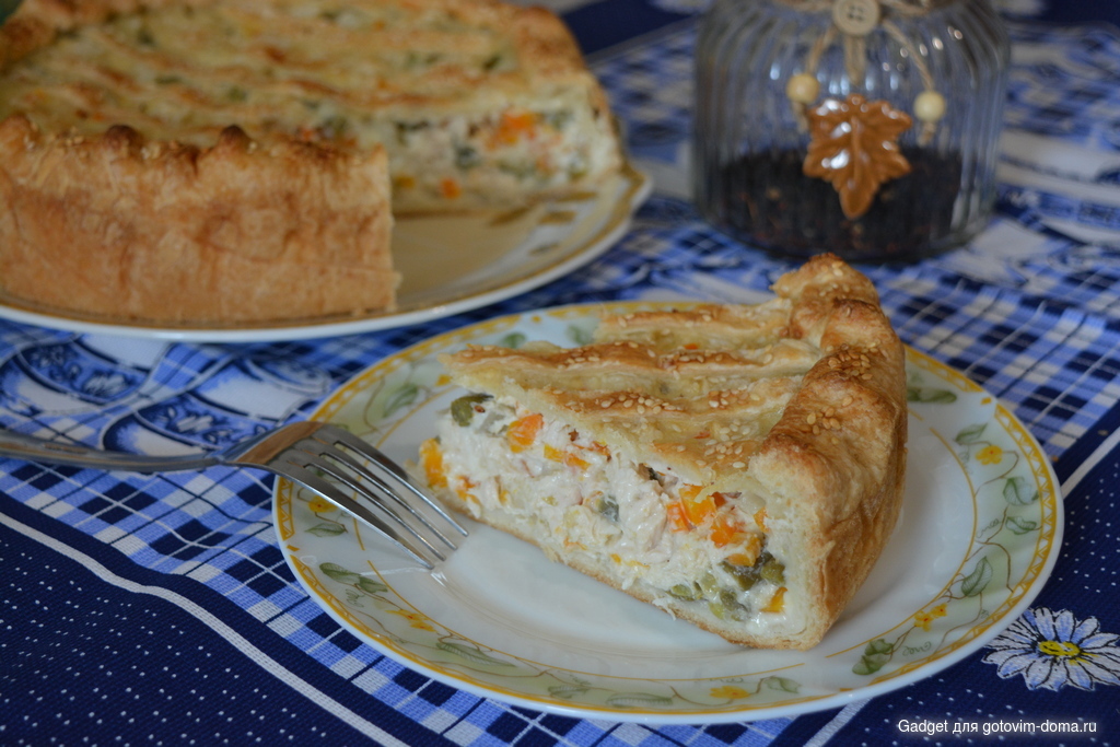 Американский пирог с курицей