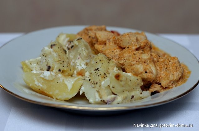 картошка в сметане и курица.JPG