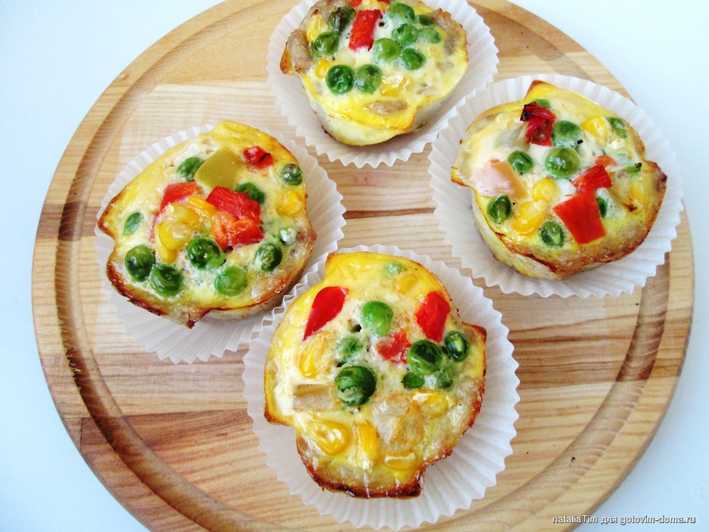 Маффины с овощами