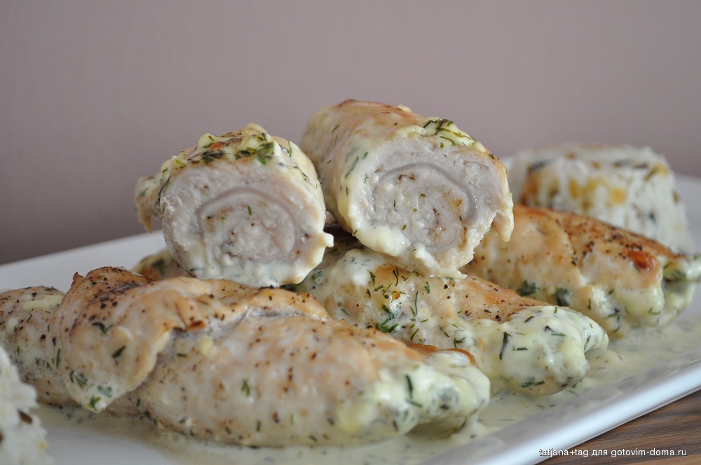 Куриный рулет с сыром