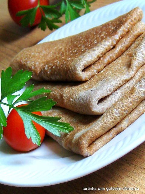 Гречневые дрожжевые блины