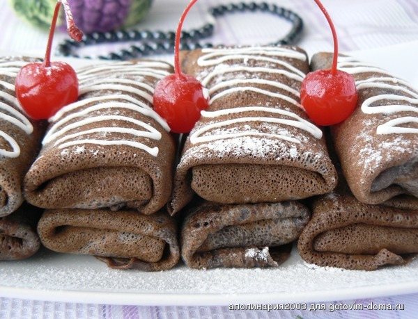 Блинчики из черемуховой муки