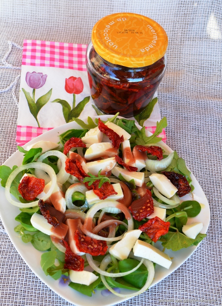 Вкусные салаты с вялеными помидорами рецепты