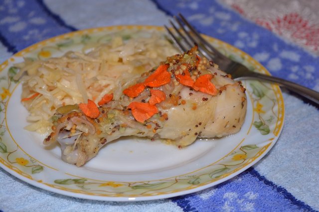 запеченные куриные голени, маринованные в дижонской горчице.JPG