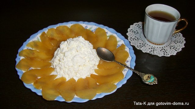 Десерт из яблок и творога в СВЧ.JPG