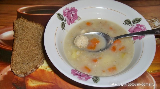 Геркулесовый суп с фрикадельками.JPG