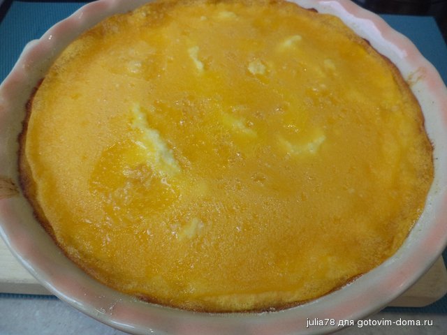 Творожная запеканка с мандаринами