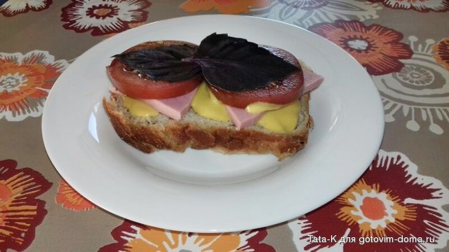 Бутерброд с колбасой, помидорами и горчицей.jpg
